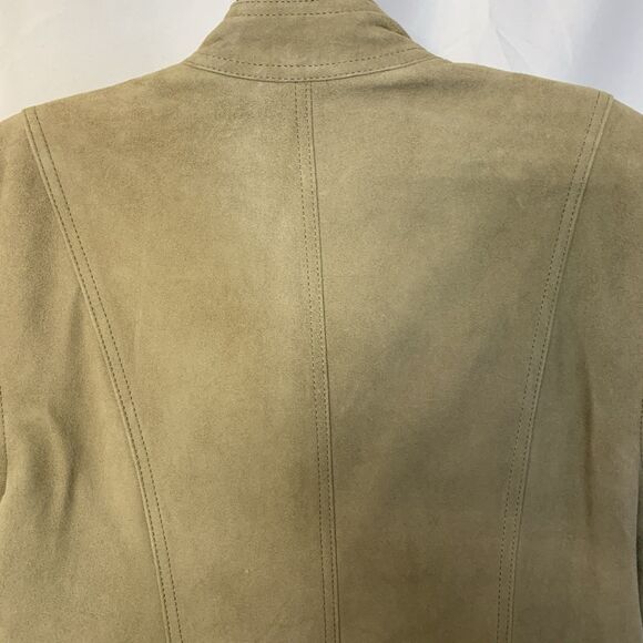 St. John Sport Womens Small Goat Suede Vest Tan EUC - Picture 4 of 12